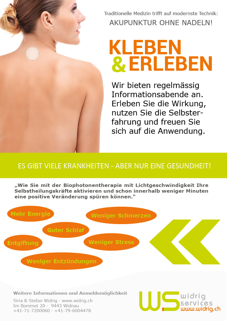 Flyer Kleben und Erleben